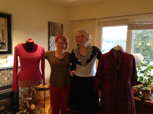 Rebecca & Jeannie at sewing bee