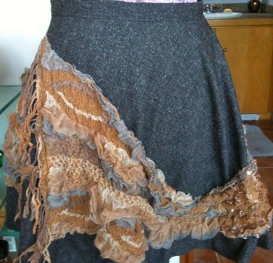 After  - Suzy Shier skirt with Montreal scarf added