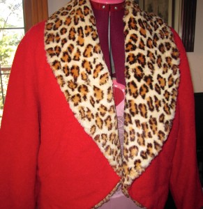 Circle jacket with Leopardskin lining